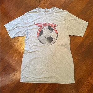 Women’s Blue Soccer Mom Graphic T-Shirt Small